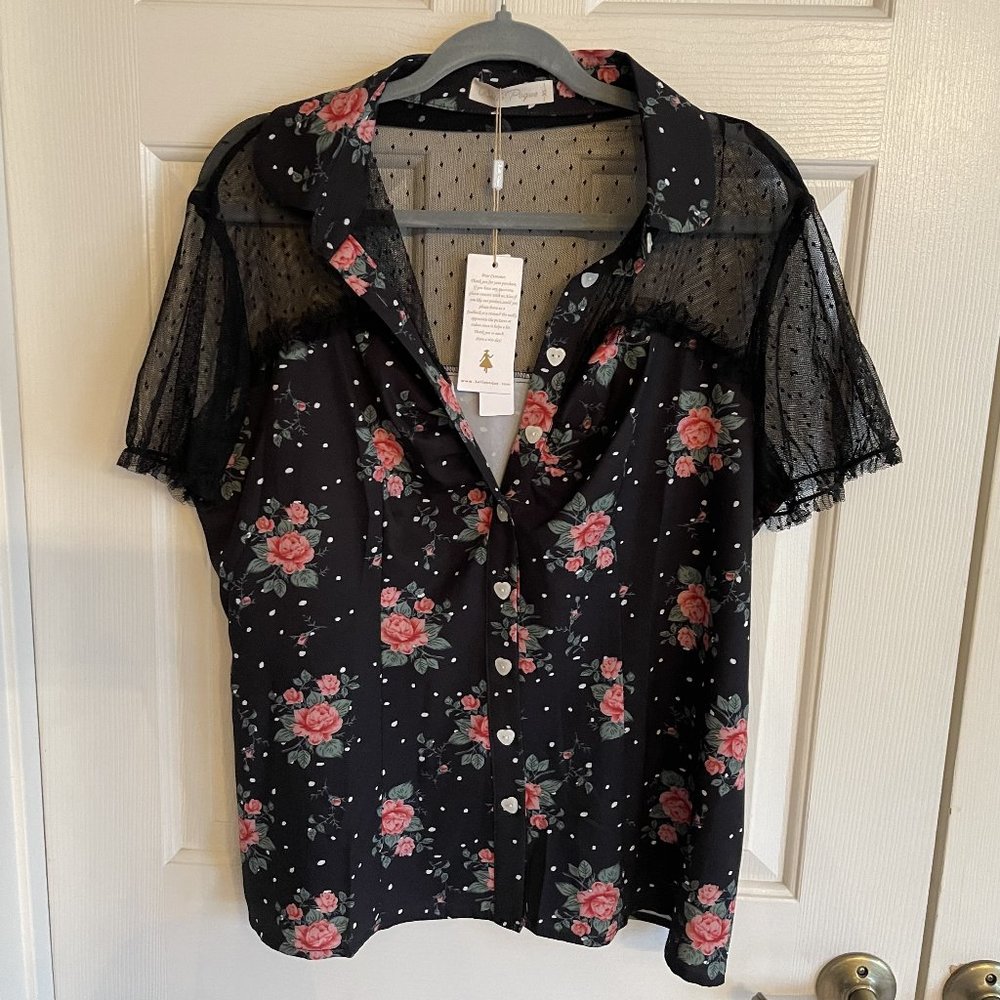 Women's top Pinup style